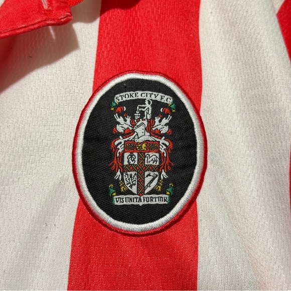 Vintage ASICS Stoke City FC Soccer Jersey XL - Picture 5 of 8